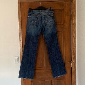 7 for All Mankind Bootcut jeans. Size 28. Low rise.